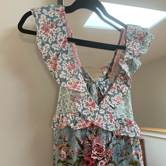 COPY - D’ASCOLI Elise ruffled floral silk fine-khadi dress - Picture 6 of 8